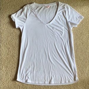 Plain white tee